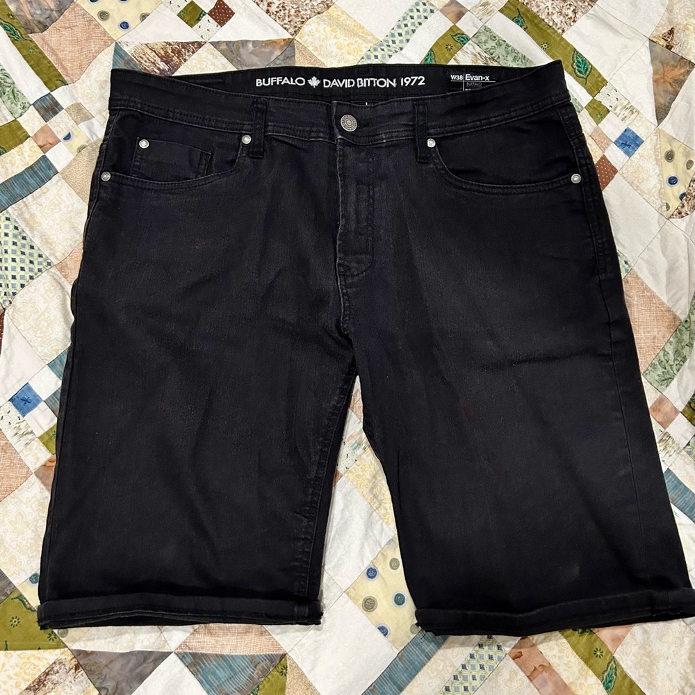 Buffalo David Bitton Men's Dark Denim Shorts